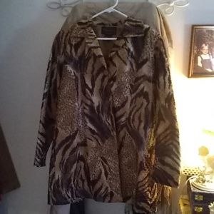 Faux Leather Coat